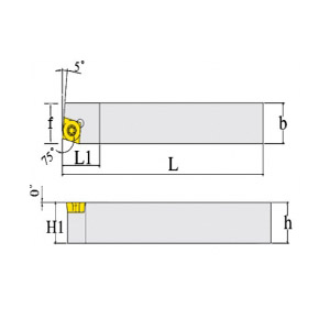 INDEXABLE TOOL HOLDER : SCBCR